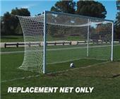 Soccer Nets White Braid 8' x 24' x 6' x 6' PAIR