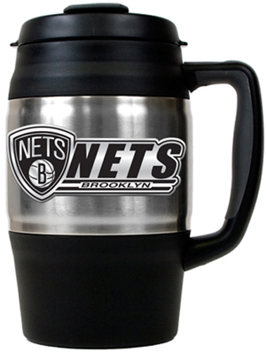 NBA Brooklyn Nets 34oz Thermal Travel Mug