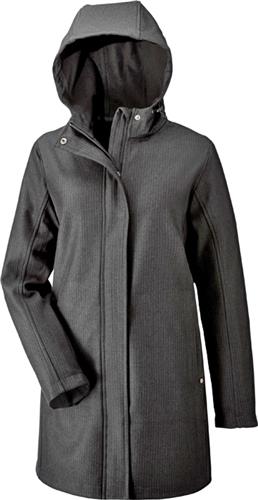 North End Ladies Textured City Soft Shell Jacket