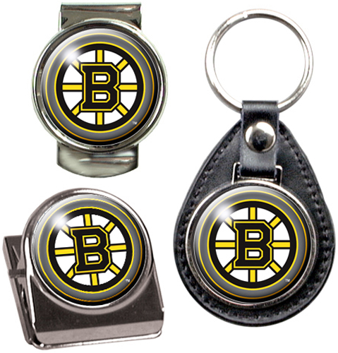 NHL Bruins Key Chain Money Clip & Magnet Clip Set
