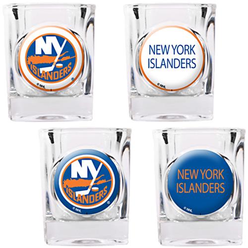 NHL New York Islanders 4pc Square Shot Glass Set