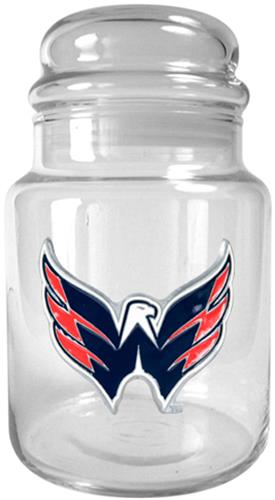 NHL Washington Capitals Glass Candy Jar