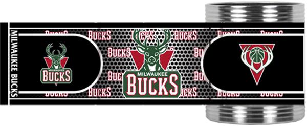 NBA Milwaukee Bucks Metallic Wrap Can Holders
