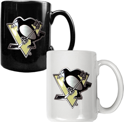 NHL Pittsburgh 2pc Multi Color Coffee Mug Set