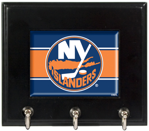 NHL New York Islanders Wood Keyhook Rack