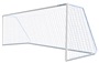 Soccer Goals - Classic Official Round Goal (8 ft.H x 24 ft.W x 4 ft.B x 10 ft.D) - NFHS, NCAA, FIFA