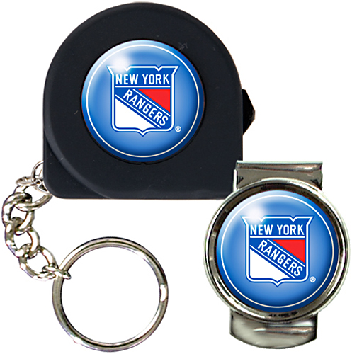 NHL NY Rangers Tape Measure Key Chain & Money Clip