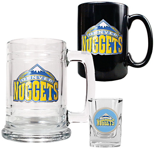 NBA Denver Nuggets Tankard/Mug/Shot Glass Set