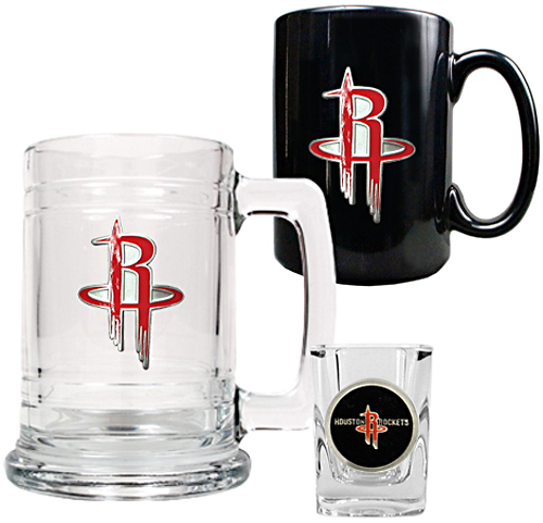 NBA Houston Rockets Tankard/Mug/Shot Glass Set