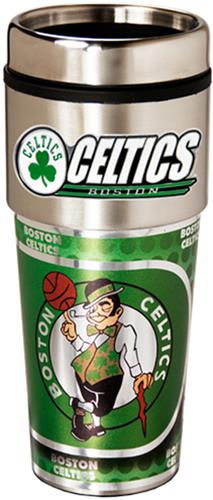 NBA Boston Celtics 16oz Tumbler w/ Metallic Wrap