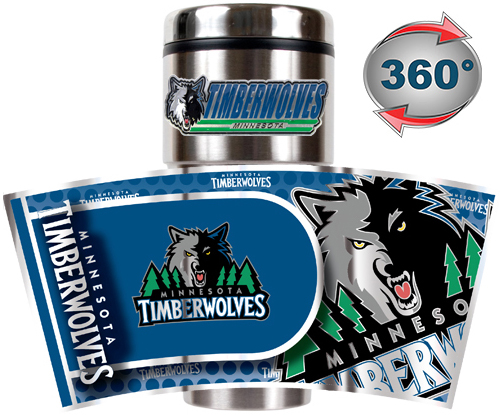 Minnesota Timberwolves Tumbler w/ Metallic Wrap