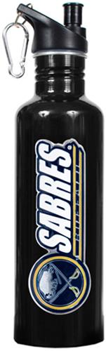 NHL Buffalo Sabres Black Stainless Water Bottle