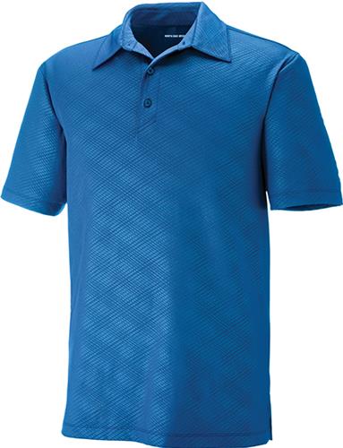 North End Sport Mens Maze Stretch Embossed Polo. Printing is available for this item.