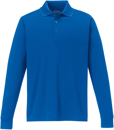 Core365 Pinnacle Mens Long Sleeve Pique Polo. Printing is available for this item.