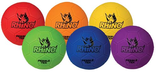8.5" Rhino Skin Pebble-Tek Soccer Ball Set