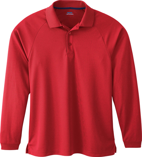 Extreme Eperformance Mens Long Sleeve Pique Polo. Printing is available for this item.