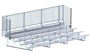 5 Row 21' Bleacher Single Foot Plank Guard Rail - Enclosed BLCH-521GR