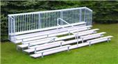 21' Five row Bleacher With Guard Rail & Aisle