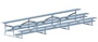 3 Row 21' Bleacher Standard Single Foot Plank - Aluminum/Steel Under Structure BLCH-321