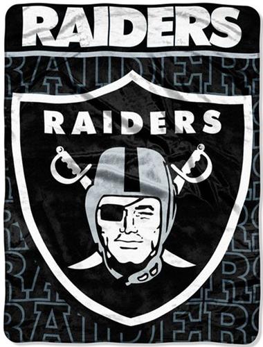 Northwest NFL Oakland Raiders Micro Raschel Throws