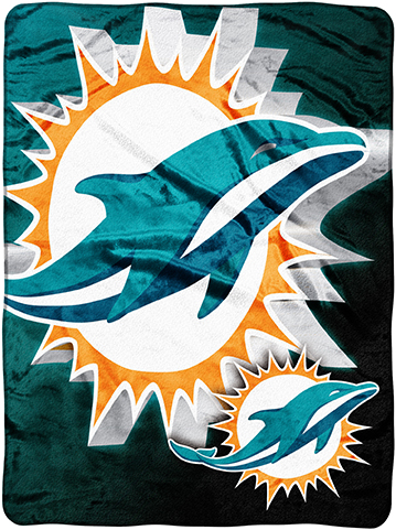 Northwest NFL Miami Dolphins Micro Raschel Throws