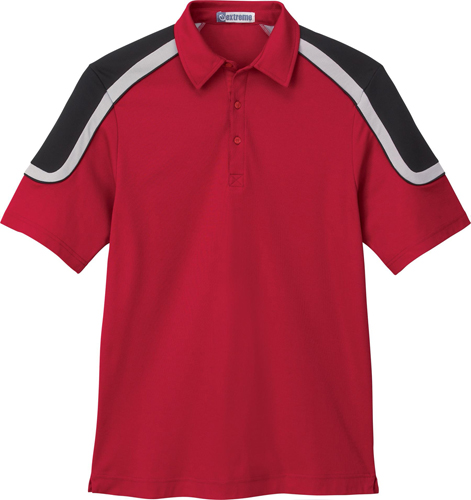 Extreme Mens EDRY Color Block Polo. Printing is available for this item.