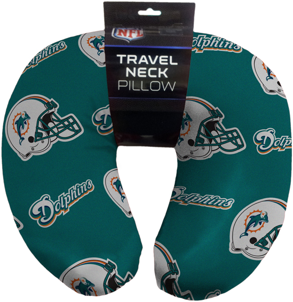 miami dolphins neck pillow