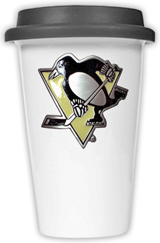 NHL Pittsburgh Penguin Double Wall Ceramic Tumbler
