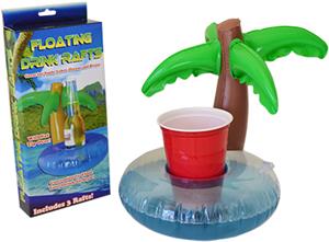 float with drink holder