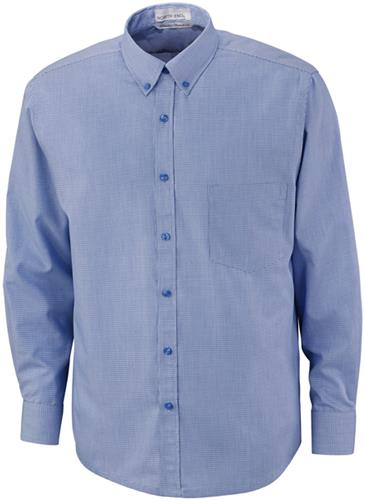 North End Echelon Mens Houndstooth Taped Shirt