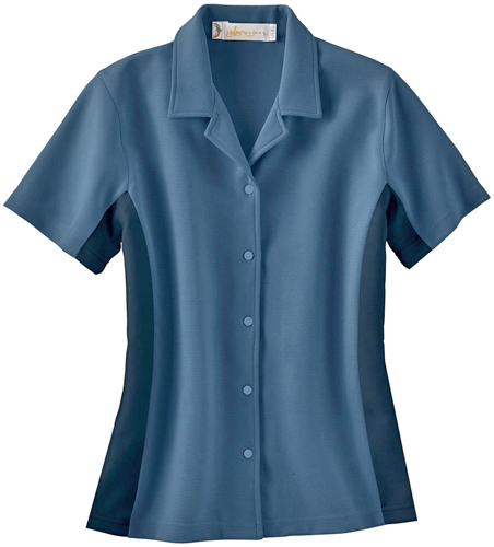 Il Migliore Ladies Knit Ottomon Camp Shirt