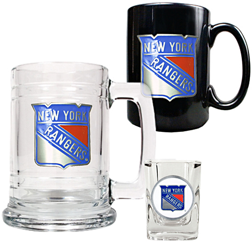 NHL Rangers Tankard, Coffee Mug & Shot Glass Set