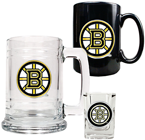 NHL Boston Tankard, Coffee Mug & Shot Glass Set