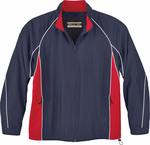 North End Mens Woven Twill Athletic Jacket