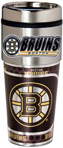 NHL Bruins Travel Tumbler Hi-Def Metallic Graphics