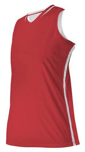 Alleson Womens Girls Reversible Racerback Basketball Jersey. Printing is available for this item.