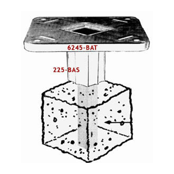Adams 6245BAT & 225BAS Baseball Base Anchors Baseball Equipment & Gear