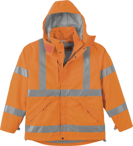 North End Mens 3-in-1 X-Pattern Safety Jacket