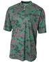 A4 Camo 2-Button Henley Baseball Jerseys