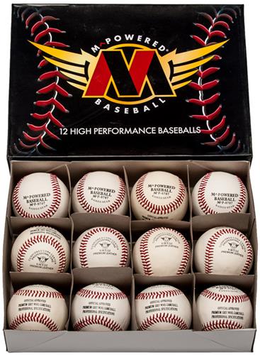 M Powered Premium Game Raised Seam Baseballs