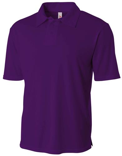 A4 Adult Solid Interlock Polo Shirts - Closeout