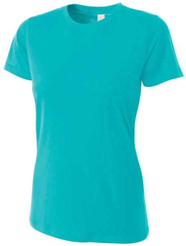 A4 Women's Fitted Cotton T-Shirts. Printing is available for this item.