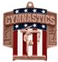Hasty Awards Patriot Female Gymnastics Medal