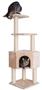 GleePet GP78480321 48" Real Wood Cat Tree In Beige With Perch And Playhouse