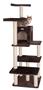 GleePet GP78680723 66" Real Wood Cat Tree In Coffee Brown With Four Levels, Two Perches, Condo