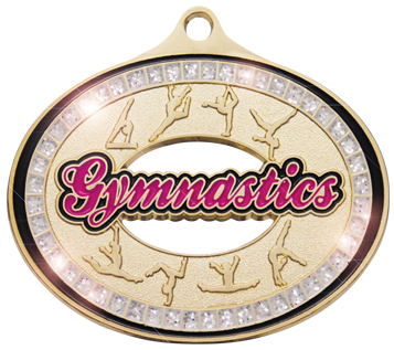 Hasty Awards Dazzler Gymnastics Medal M-740GF. Personalization is available on this item.