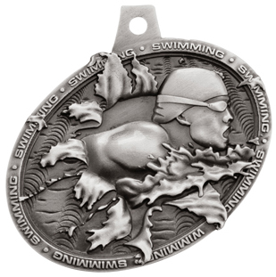 Hasty Awards Bust Out Swimming Medal M-755W. Personalization is available on this item.