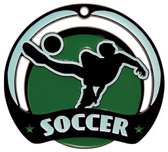 Hasty Awards Glow in the Dark Soccer Medal. Personalization is available on this item.