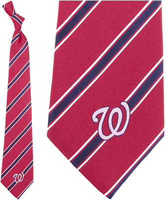 Eagles Wings MLB Washington Nationals Striped Tie