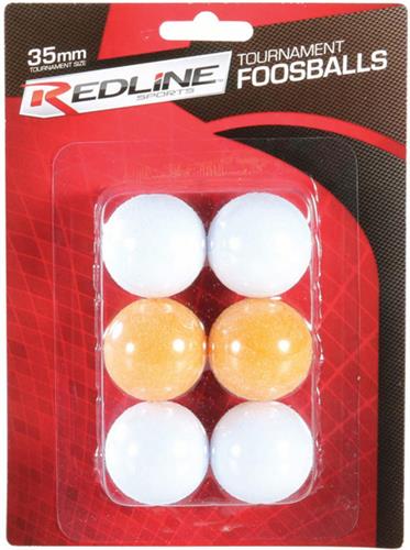 Redline Foosball Table Balls 6pk